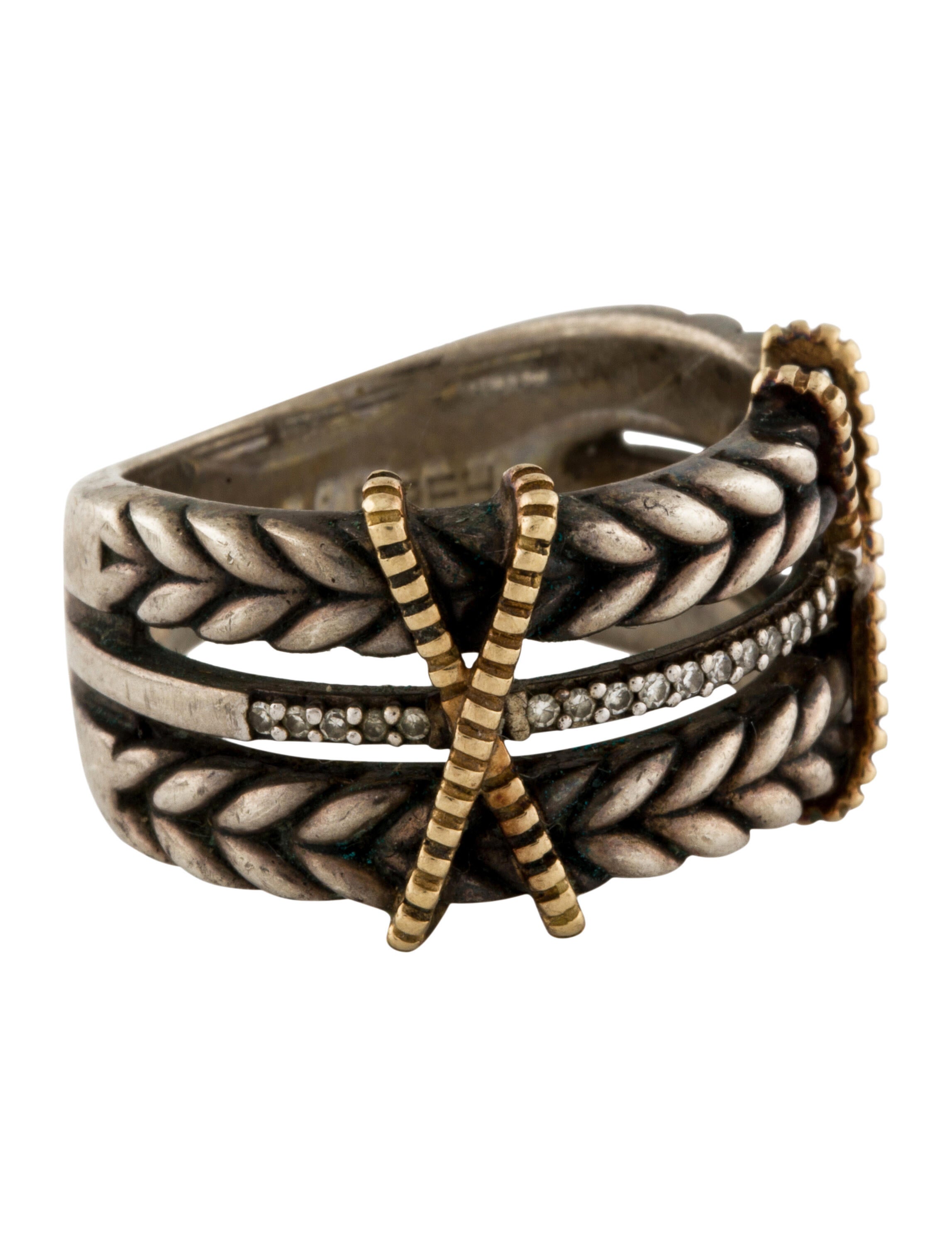 Effy Jewelry Diamond X Statement Ring