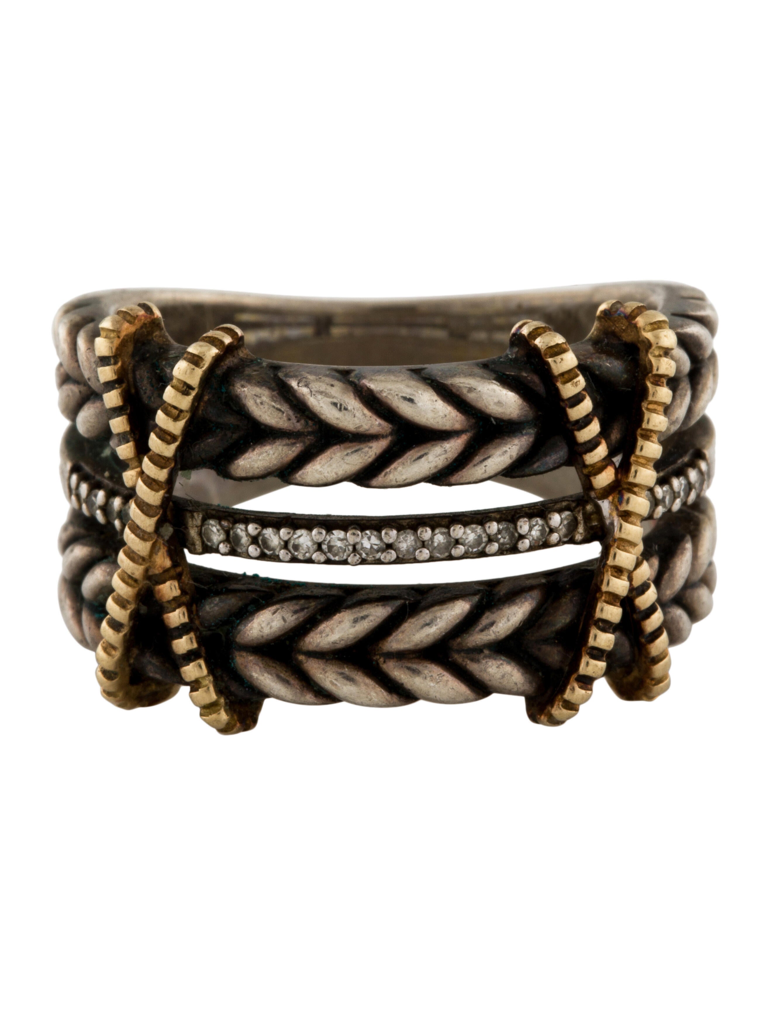 Effy Jewelry Diamond X Statement Ring