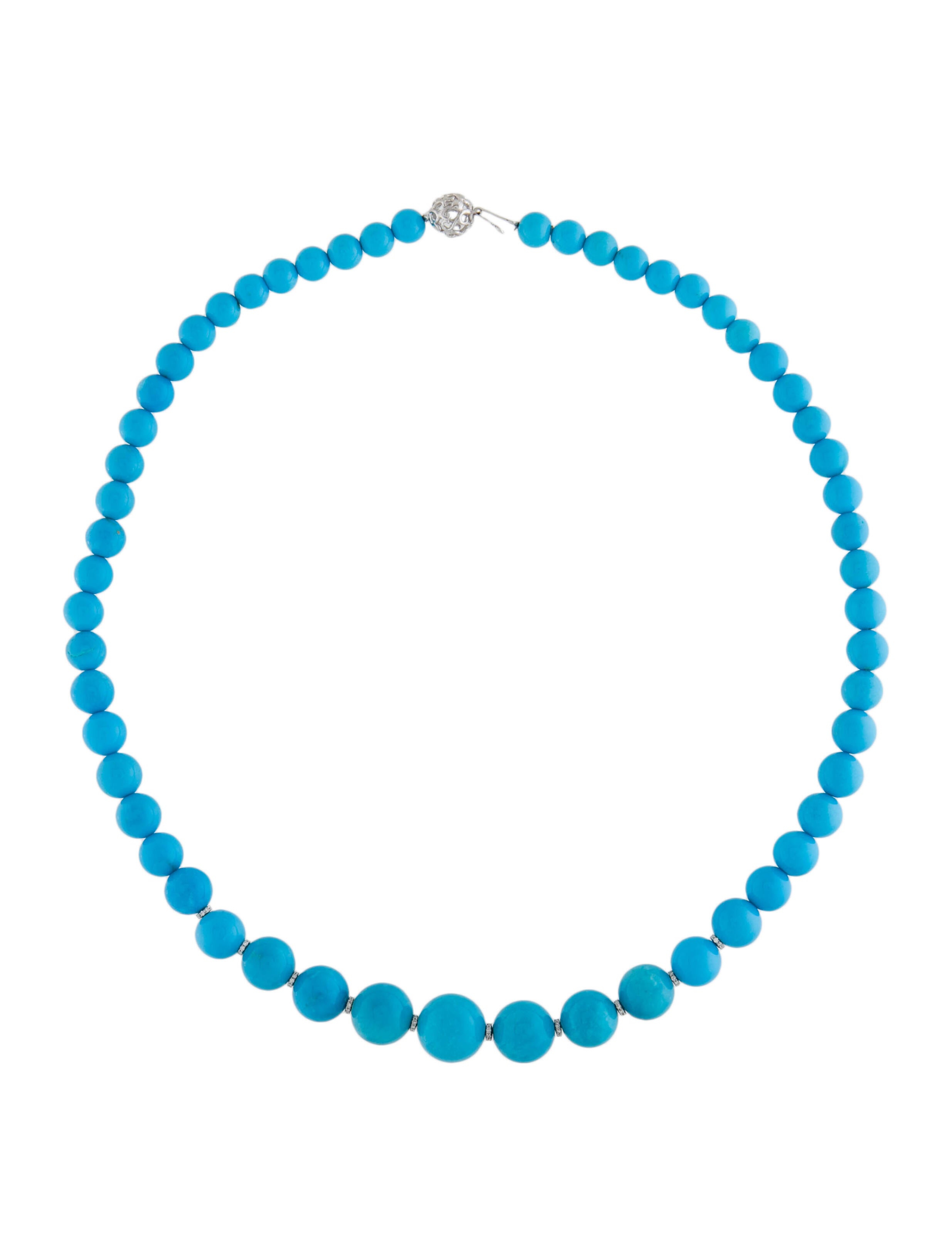 Effy Jewelry 14K Turquoise & Diamond Beaded Necklace