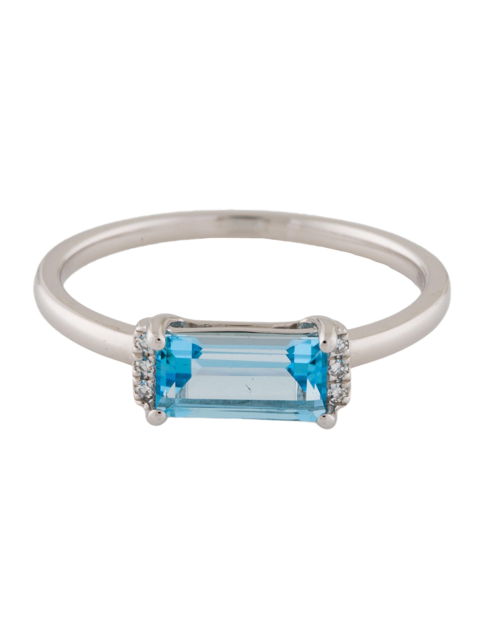 Effy Jewelry 14K Topaz & Diamond Ring