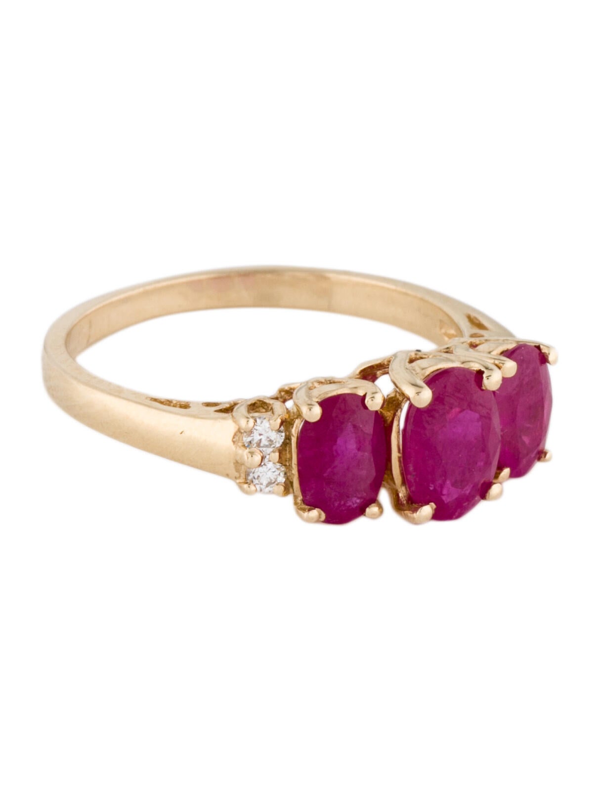 Effy Jewelry 14K 2.09ctw Ruby & Diamond Cocktail Ring