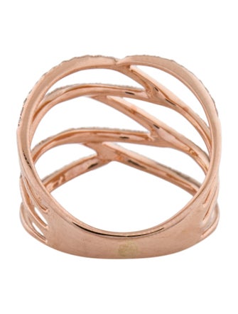 Effy Jewelry 14K Diamond Negative Space Ring