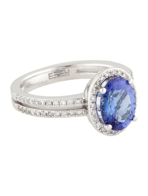 Effy Jewelry 14K Tanzanite & Diamond Split Band Ring