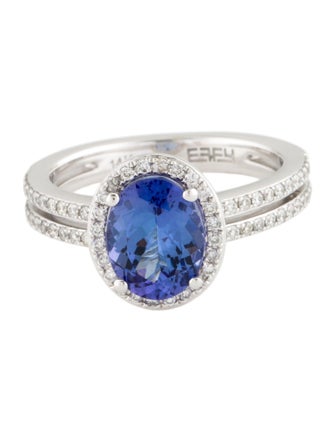 Effy Jewelry 14K Tanzanite & Diamond Split Band Ring