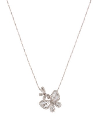 Effy Jewelry 14K Diamond Butterfly Pendant Necklace