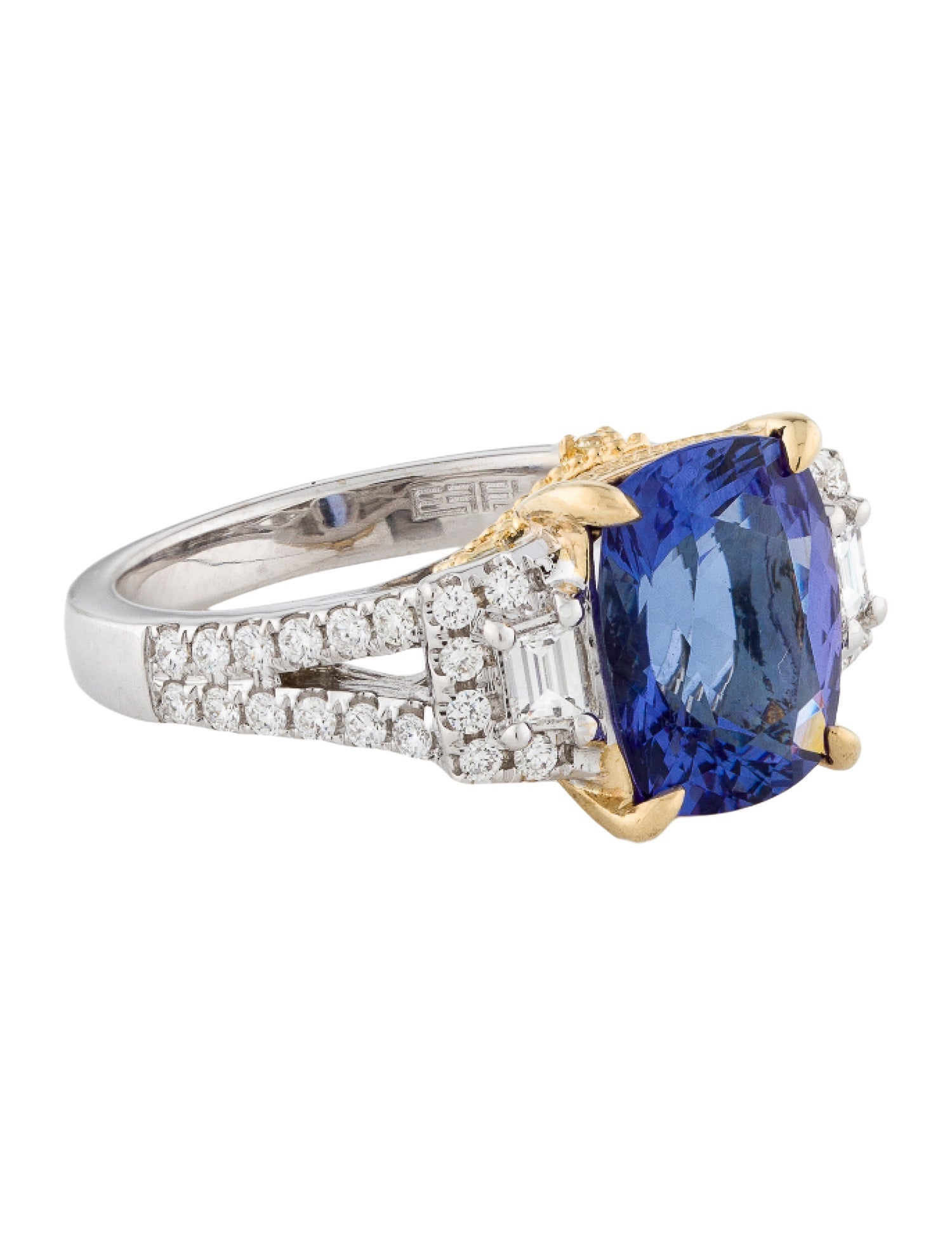 Effy Jewelry 18K 3.79ct Tanzanite & Diamond Cocktail Ring