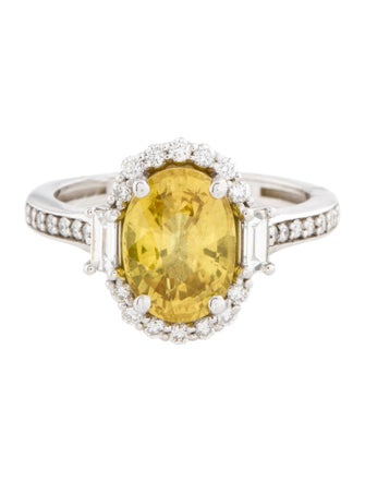 Effy Jewelry 14K 3.54ct Sapphire & Diamond Cocktail Ring