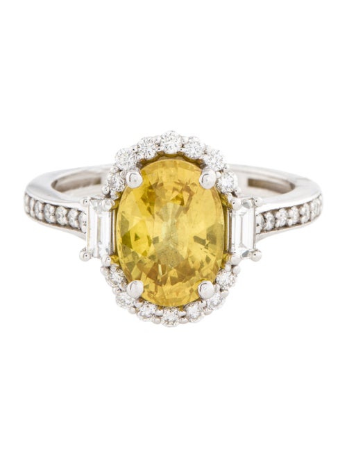 Effy Jewelry 14K 3.54ct Sapphire & Diamond Cocktail Ring