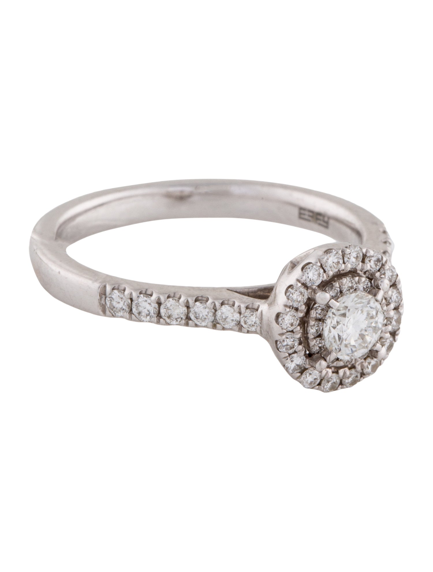 Effy Jewelry 14K Diamond Engagement Ring - Rhodium-Plated 14K White ...