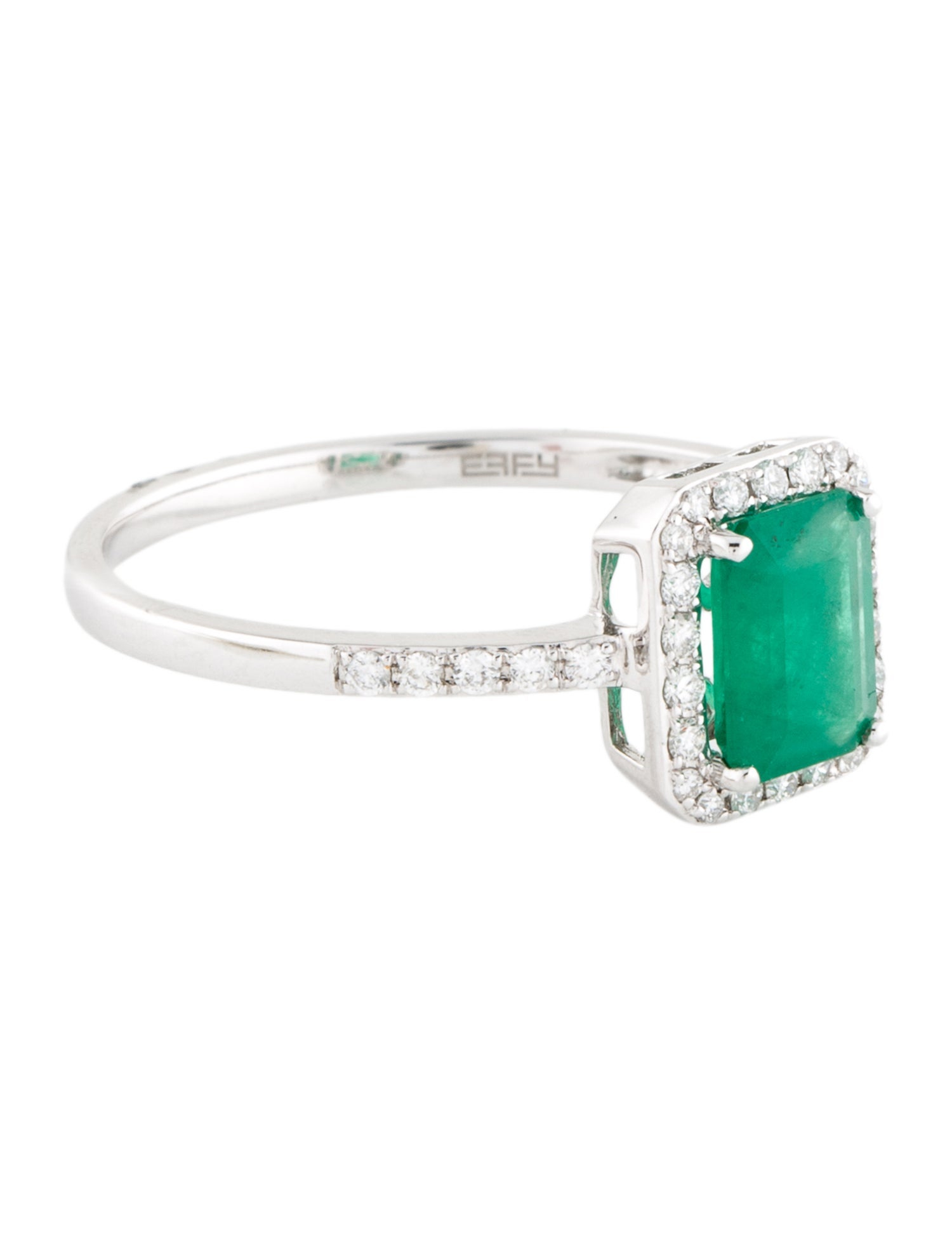 Effy Jewelry 14K Emerald & Diamond Brasilica Cocktail Ring