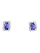 Effy Jewelry 14K 2.09ctw Tanzanite & Diamond Stud Earrings