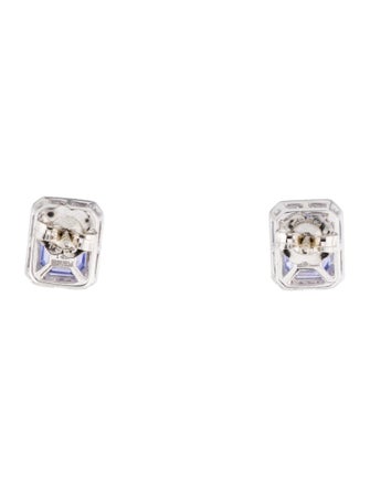Effy Jewelry 14K 2.09ctw Tanzanite & Diamond Stud Earrings