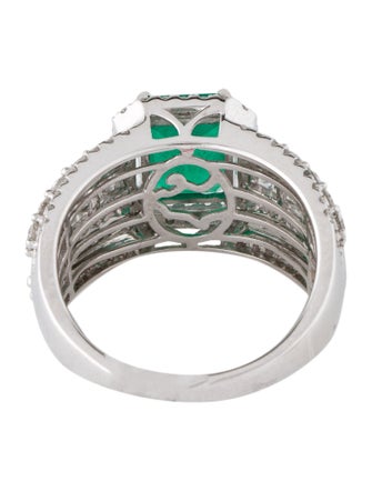 Effy Jewelry 14K 1.84ct Emerald & Diamond Cocktail Ring
