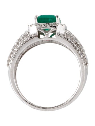Effy Jewelry 14K 1.84ct Emerald & Diamond Cocktail Ring
