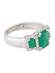 Effy Jewelry 14K 1.50ct Emerald & Diamond Cocktail Ring