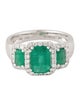 Effy Jewelry 14K 1.50ct Emerald & Diamond Cocktail Ring