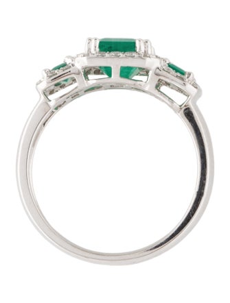 Effy Jewelry 14K 1.50ct Emerald & Diamond Cocktail Ring