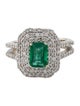 Effy Jewelry 14K Emerald & Diamond Cocktail Ring