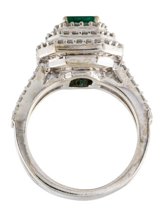 Effy Jewelry 14K Emerald & Diamond Cocktail Ring