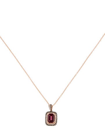 Effy Jewelry Pendant Necklace 14K Rhodolite & Diamond