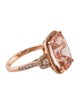 Effy Jewelry 14K 6.50ct Morganite & Diamond Cocktail Ring