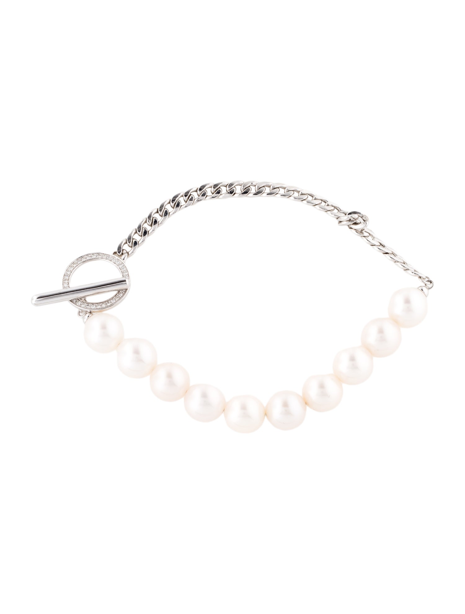 Effy Jewelry 14K Pearl & Diamond Bead Bracelet