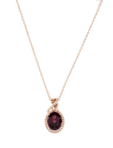 Effy Jewelry Pendant Necklace 14K Rhodolite & Diamond