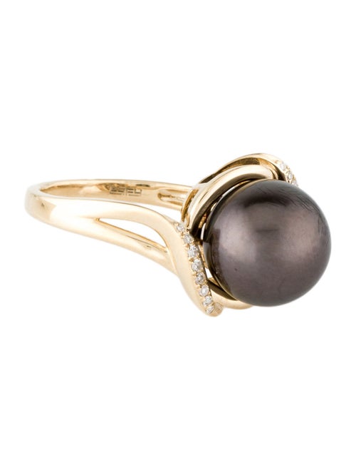 Effy Jewelry 14K Pearl & Diamond Cocktail Ring