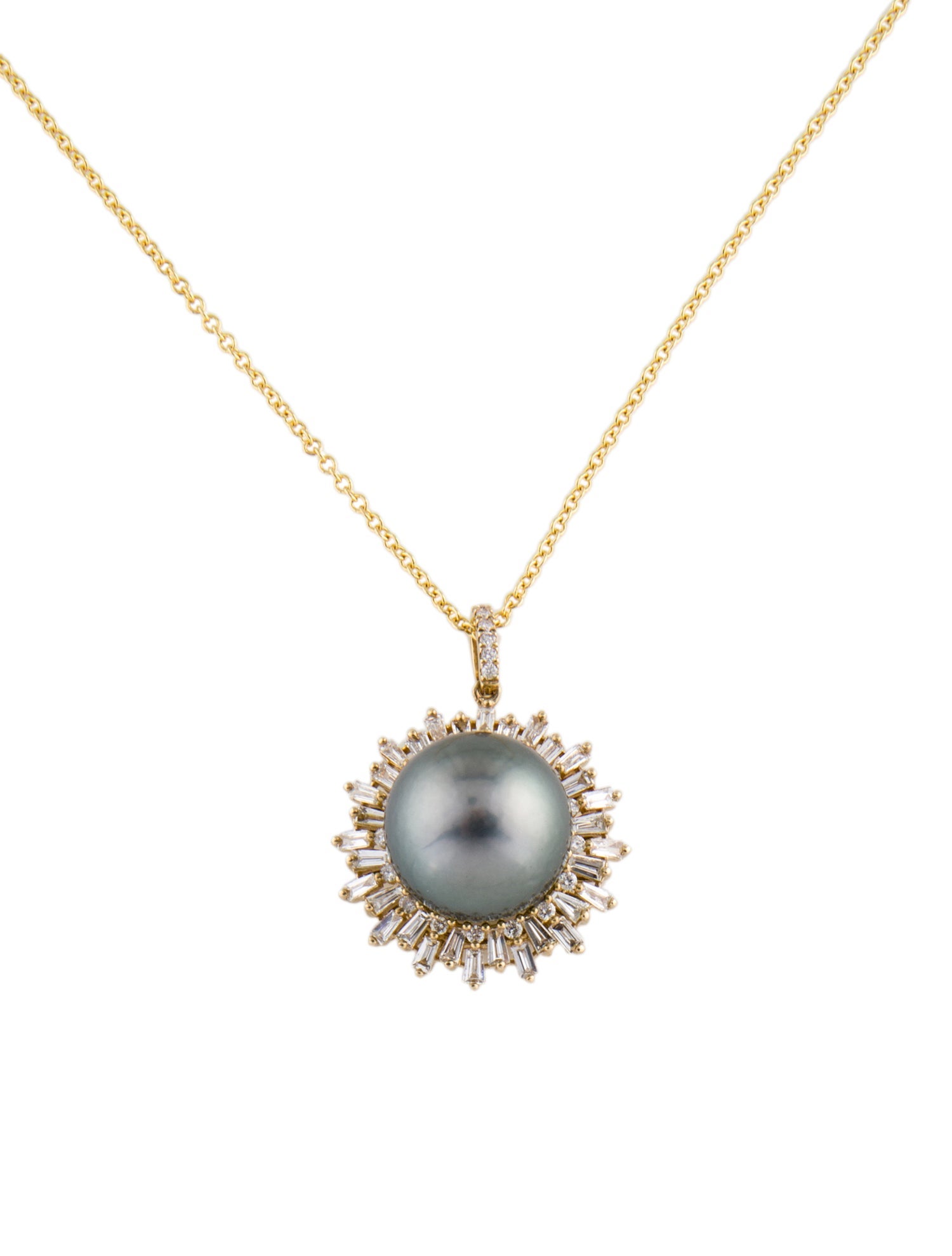 Effy Jewelry 14K Pearl & Diamond Pendant Necklace