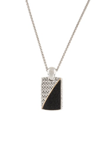 Effy Jewelry Pendant Necklace 1.28ctw Sapphire Textured