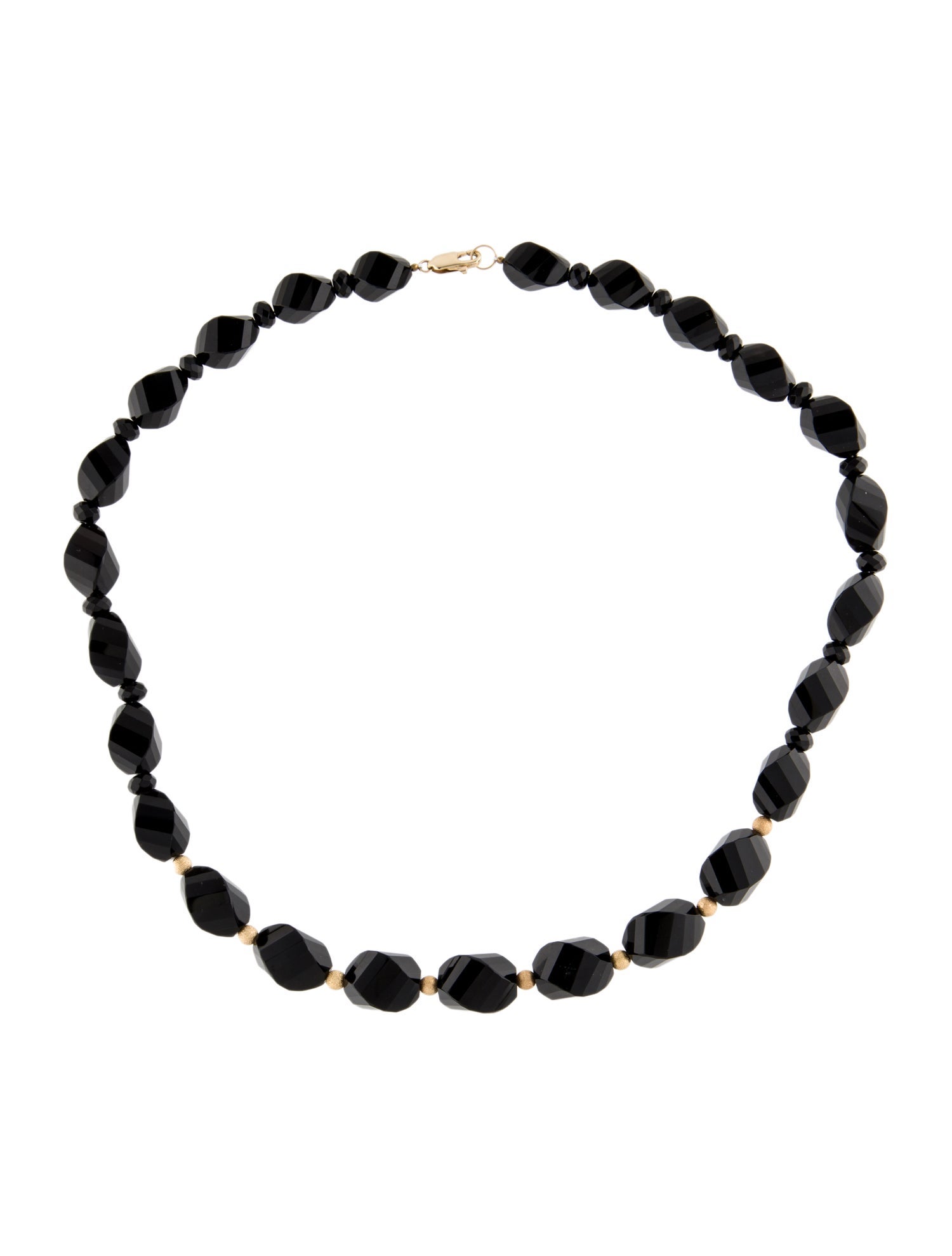 Effy Jewelry 14K Onyx Bead Strand Necklace