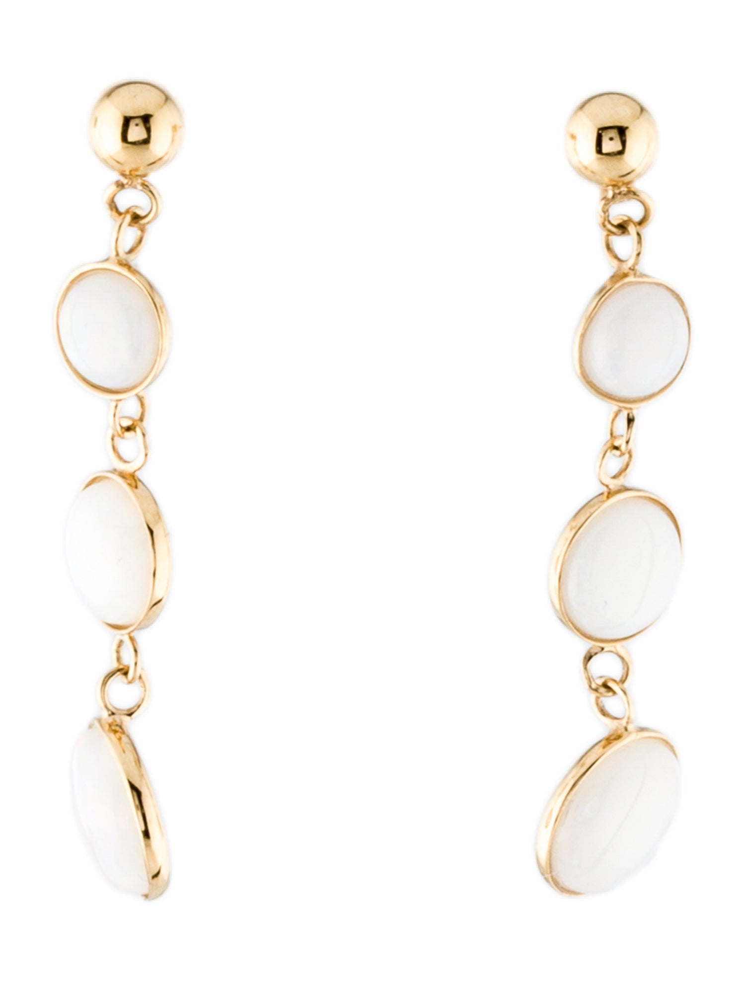Effy Jewelry 14K Opal Triple Drop Earrings
