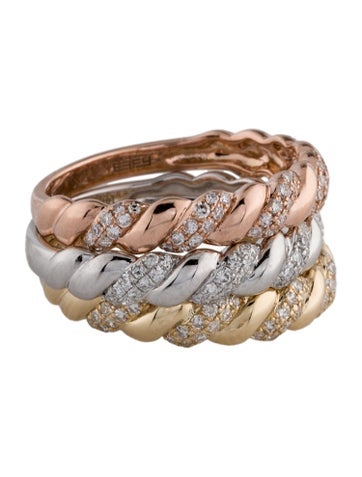 Effy Jewelry Band 14K Diamond Trio Set 7