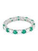 Effy Jewelry 14K Emerald & Diamond Alternating Eternity Band