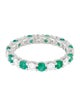 Effy Jewelry 14K Emerald & Diamond Alternating Eternity Band