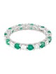 Effy Jewelry 14K Emerald & Diamond Alternating Eternity Band