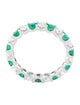 Effy Jewelry 14K Emerald & Diamond Alternating Eternity Band