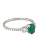 Effy Jewelry 14K Emerald & Diamond Cocktail Ring