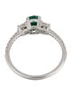 Effy Jewelry 14K Emerald & Diamond Cocktail Ring