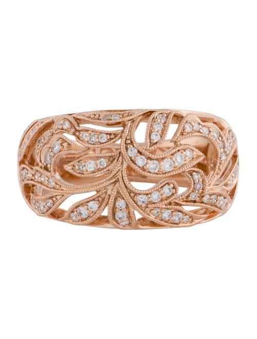 Effy Jewelry 14K Diamond Floral Band