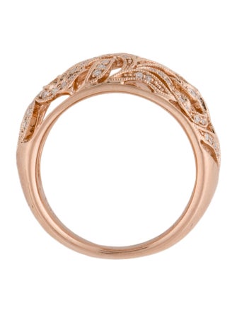 Effy Jewelry 14K Diamond Floral Band