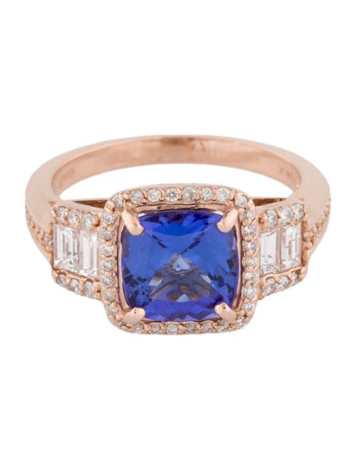 Effy Jewelry 14K 2.36ct Tanzanite & Diamond Cocktail Ring