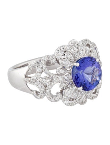 Effy Jewelry Cocktail Ring 14K 2.00ct Tanzanite & Diamond 7