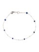 Effy Jewelry 14K 1.06ctw Sapphire & Diamond Station Bracelet