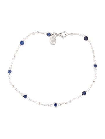 Effy Jewelry Station 14K 1.06ctw Sapphire & Diamond Bracelet