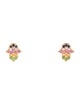 Effy Jewelry 14K Multistone Hamsa Stud Earrings