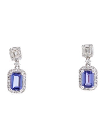 Effy Jewelry Drop 14K Tanzanite & Diamond Nahla Siri Earrings
