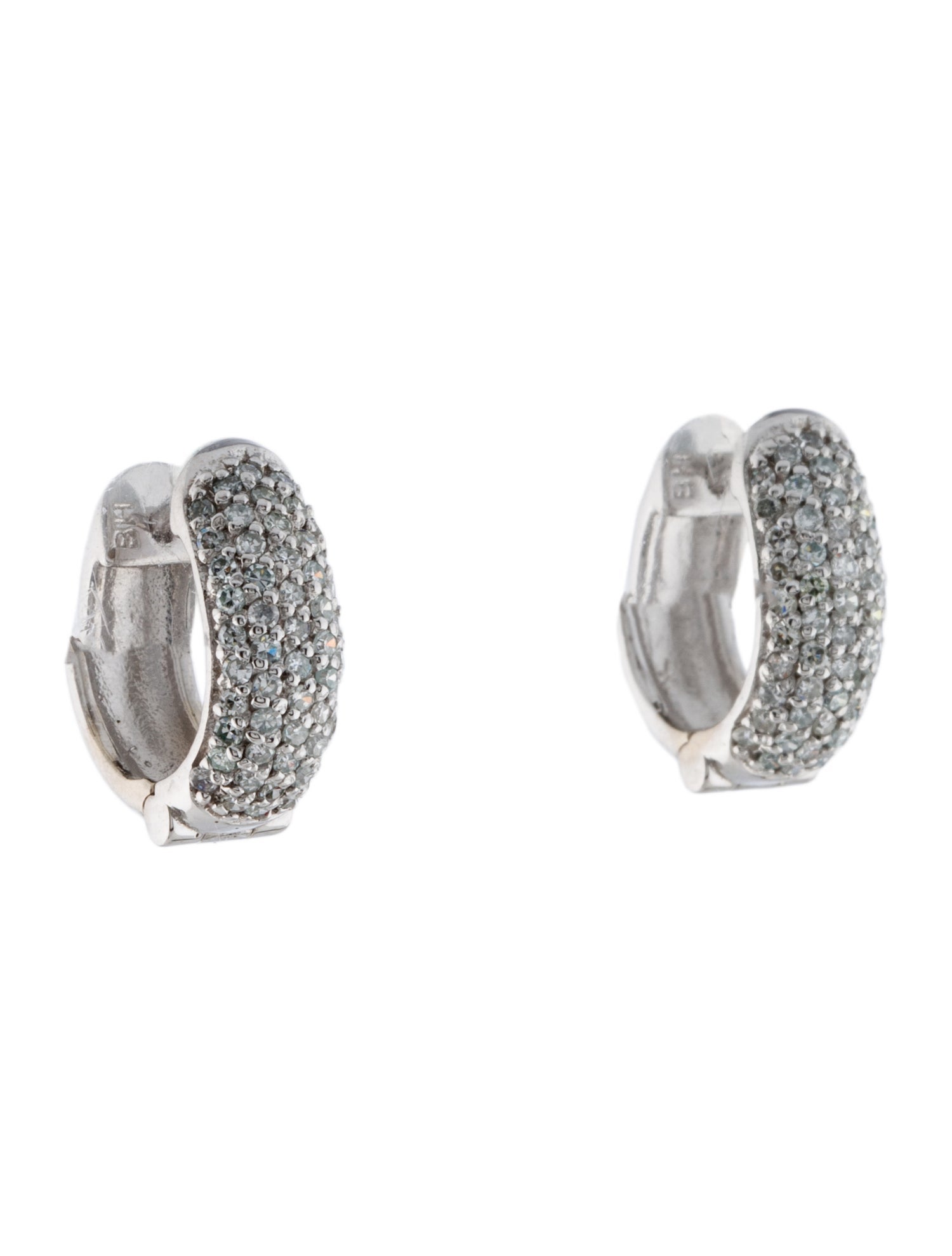 Effy Jewelry 14K Diamond Huggie Earrings
