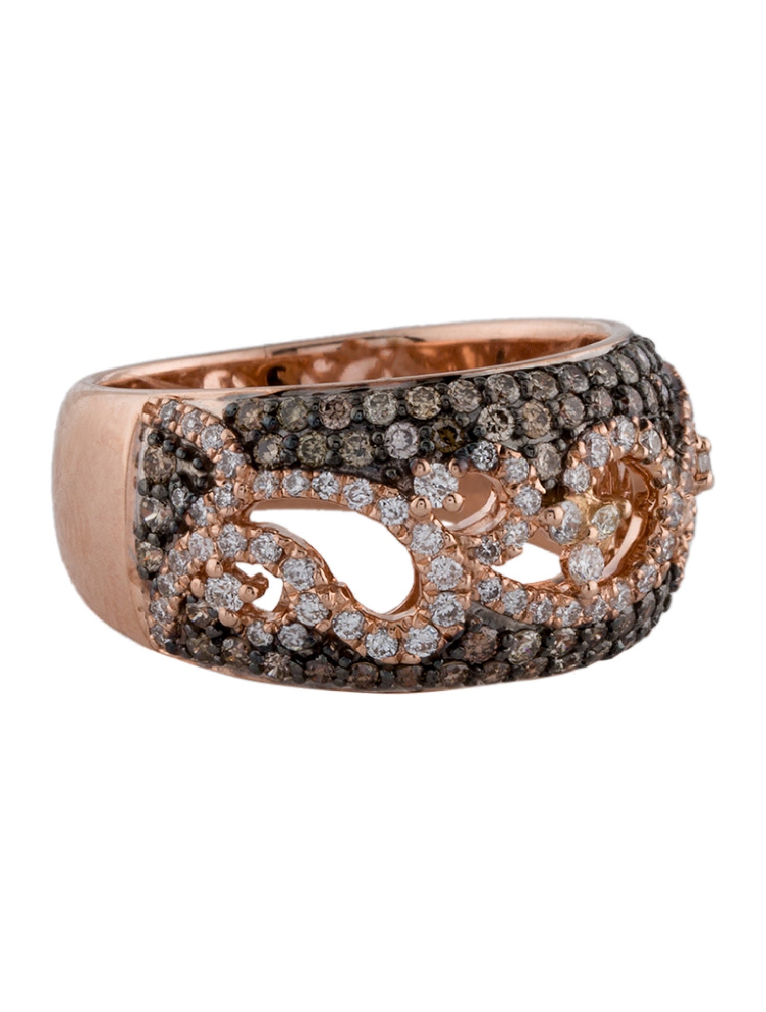 Effy Jewelry 14K 1.04ctw Diamond Espresso Band