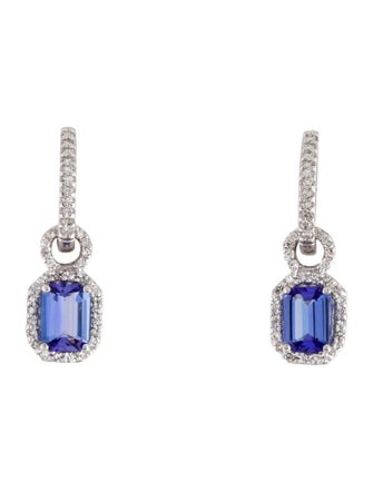 Effy Jewelry 14K Tanzanite & Diamond Drop Earrings